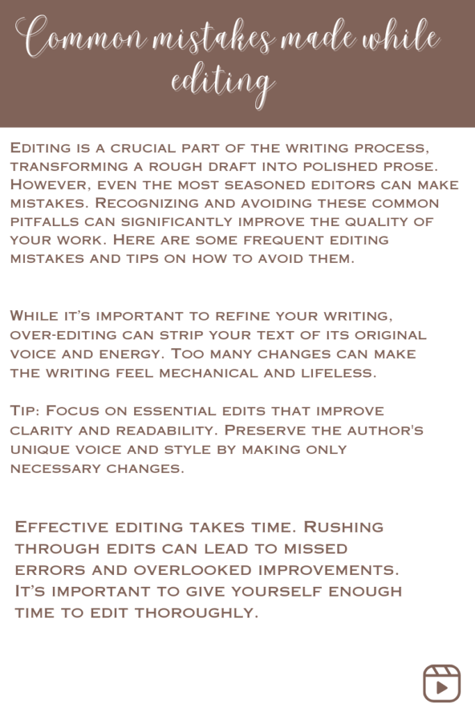 Common mistakes made while editing on canva 